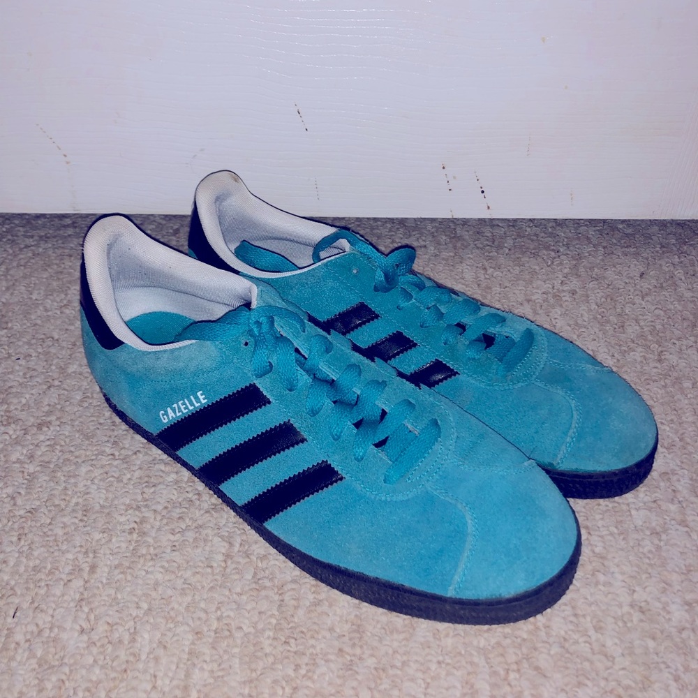 Men’s Adidas Gazelle sneakers tennis shoes turquoise size 11